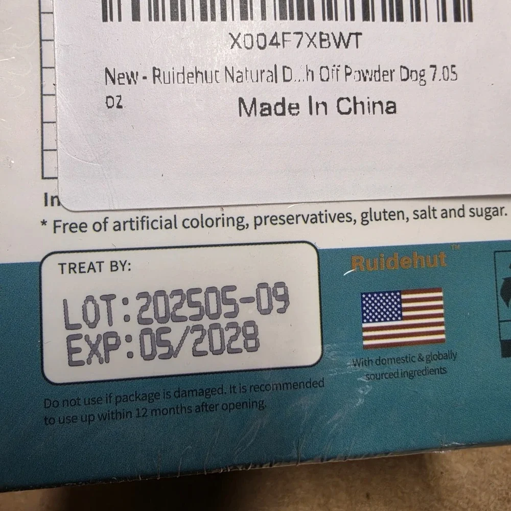 Ruidehut Natural Dental Powder Cats & Dogs, 7.05 oz 200 gram NEW Exp 05/2028